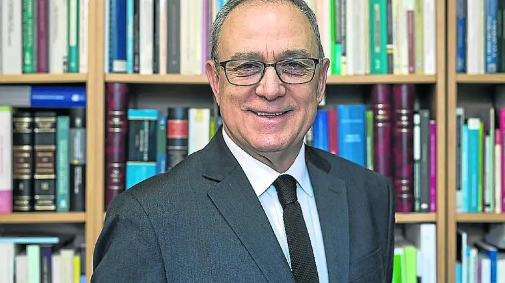 Fernando López Ramón, en la Facultad de Derecho.