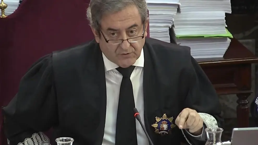 El fiscal Javier Zaragoza durante el juicio del 'procés'.