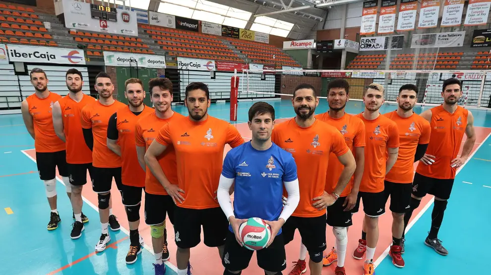 El Club Voleibol Teruel, listo para competir en Los Planos