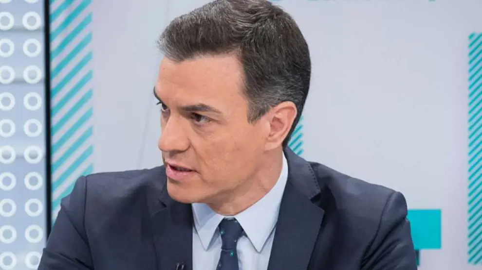 El líder del PSOE y presidente del Gobierno, Pedro Sánchez, en una entrevista en TVE.