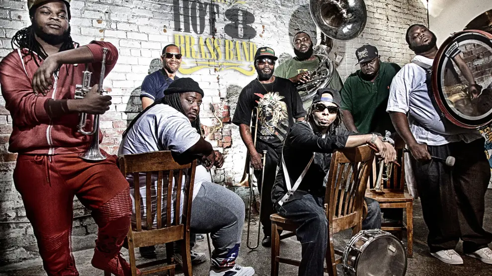 La Hot 8 Brass Band, uno de los grupos con más renombre del Slap! de este año.