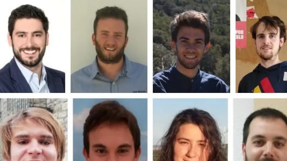 Los candidatos más jóvenes en las municipales de 2019 en Aragón.