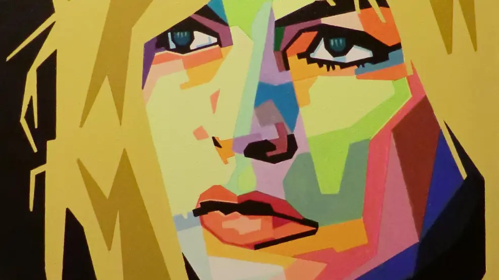 Brigitte Bardot, según la visión del pintor zaragozano-tinerfeño José Emilio López