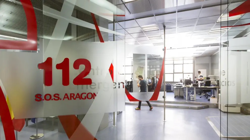 Sede central el servicio de emergencias 112 en Zaragoza.