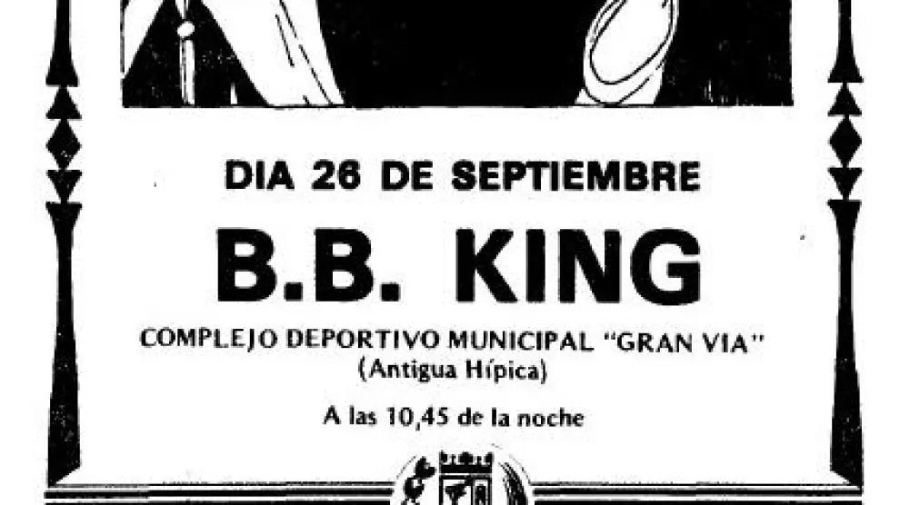 Concierto de B. B. King, en la Hípica, en 1981