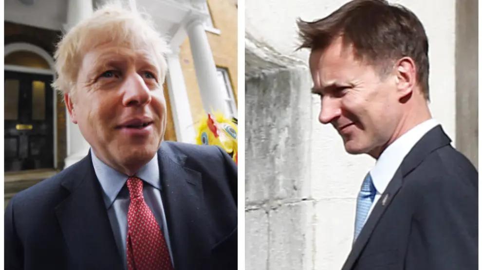 El exalcalde de Londres Boris Johnson y el ministro británico de Exteriores, Jeremy Hunt, se disputarán el liderazgo del Partido Conservador y la jefatura del Gobierno del Reino Unido