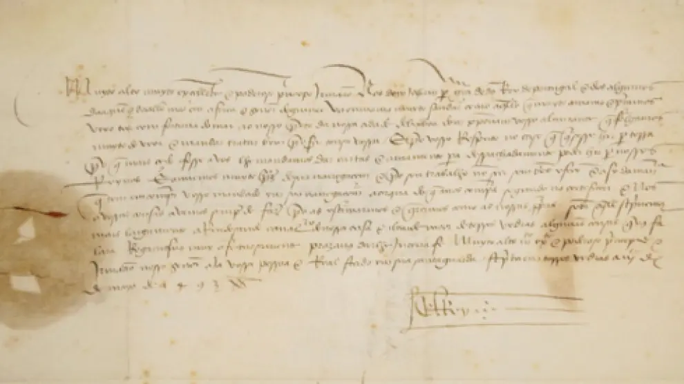 Sería éste el primer documento oficial en el que se confirma el éxito de la aventura de Colón.