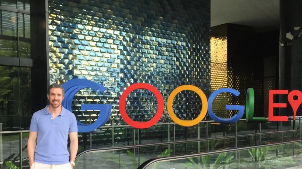 Borja Adiego, en la sede de Google.