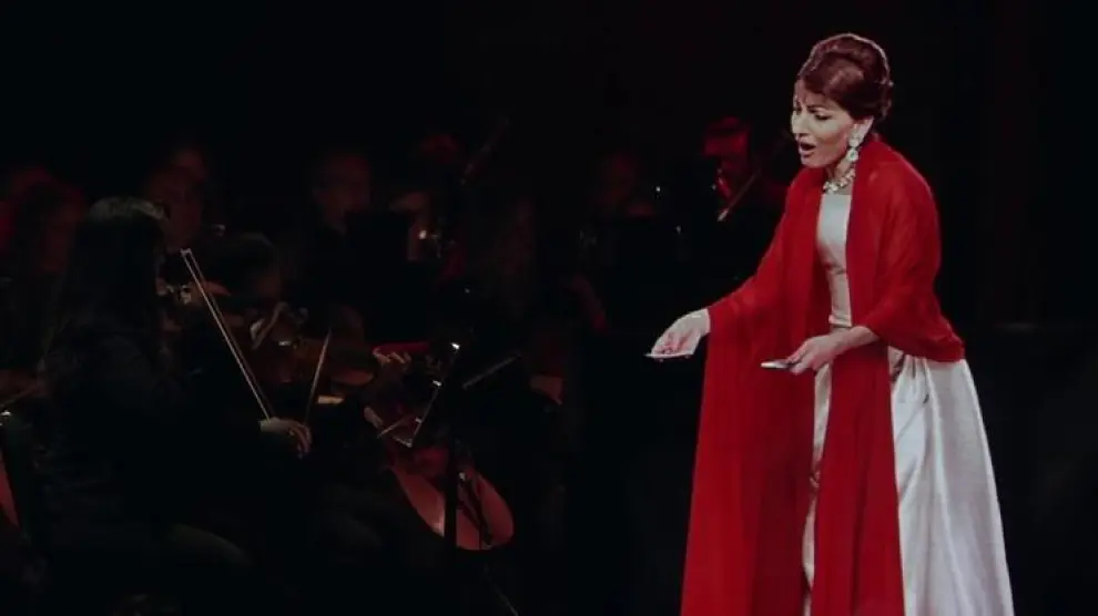 El holograma de Maria Callas, en un concierto de 2018.