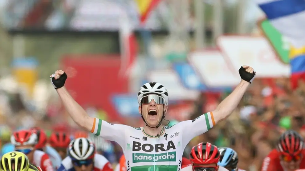El ciclista irlandés Sam Bennett, vencedor de la tercera etapa de la Vuelta a España 2019.
