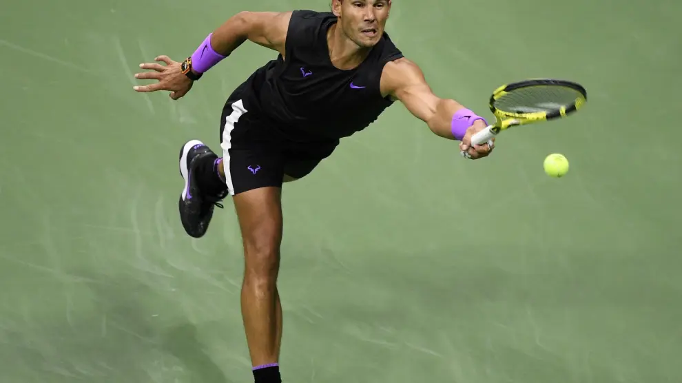 Rafael Nadal contra Matteo Berrettini, en la semifinal del Open USA