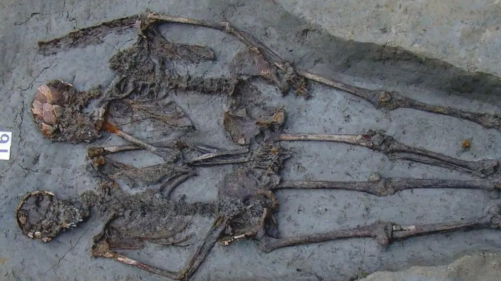 Los 'amantes de Módena' fueron descubiertos en 2009, durante las excavaciones en una necrópolis de hace 1500 años.