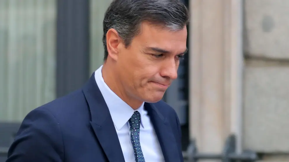 Pedro Sánchez, en una imagen este miércoles, después de la sesión de control al Gobierno.