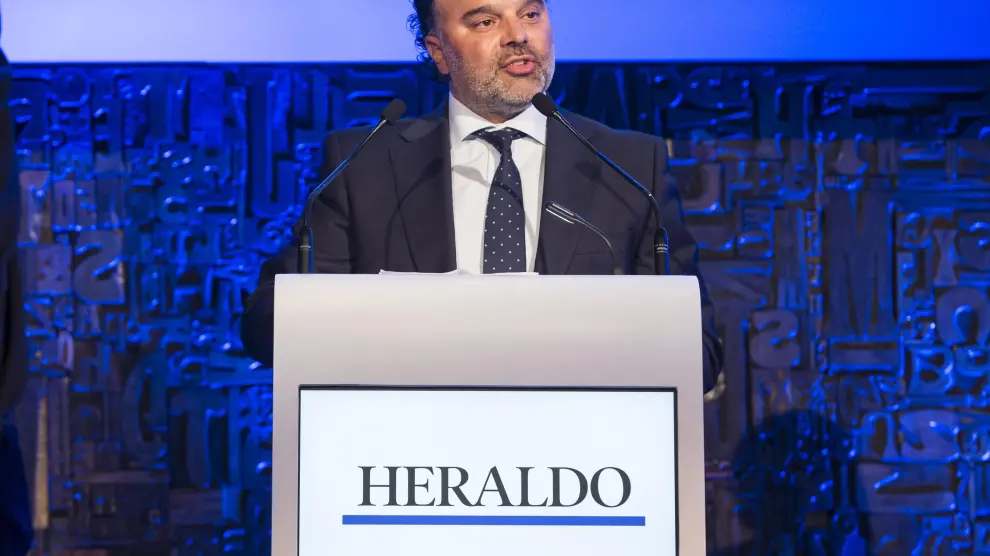 Fernando de Yarza, durante su intervención en la entrega de los Premios Heraldo