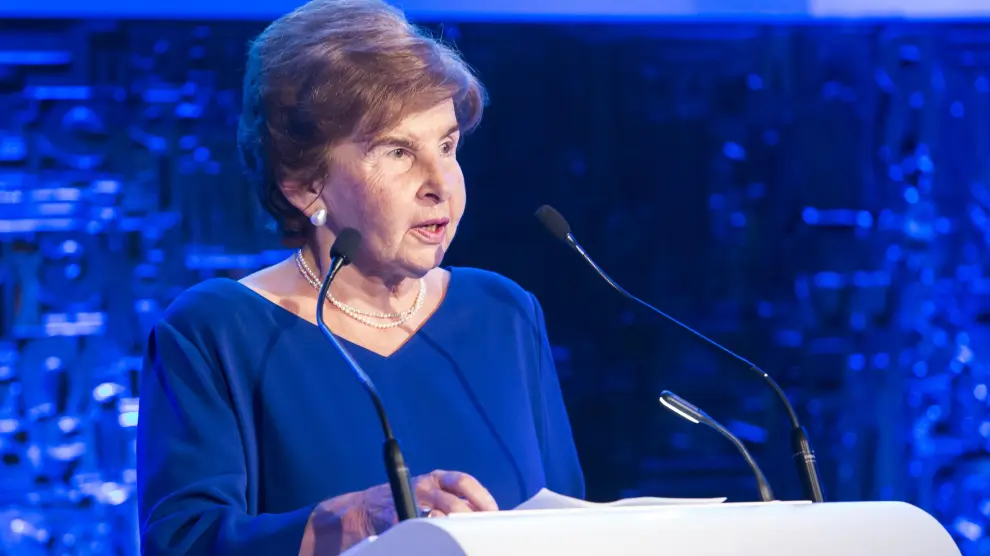 La presidenta editora de HERALDO, Pilar de Yarza, durante su discurso en la entrega de premios.