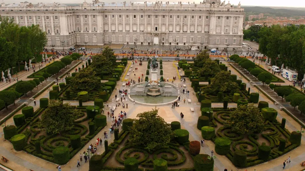 Una vista del Palacio Real.