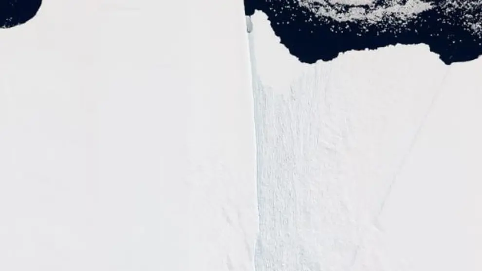 Una imagen del iceberg tomada por la NASA.