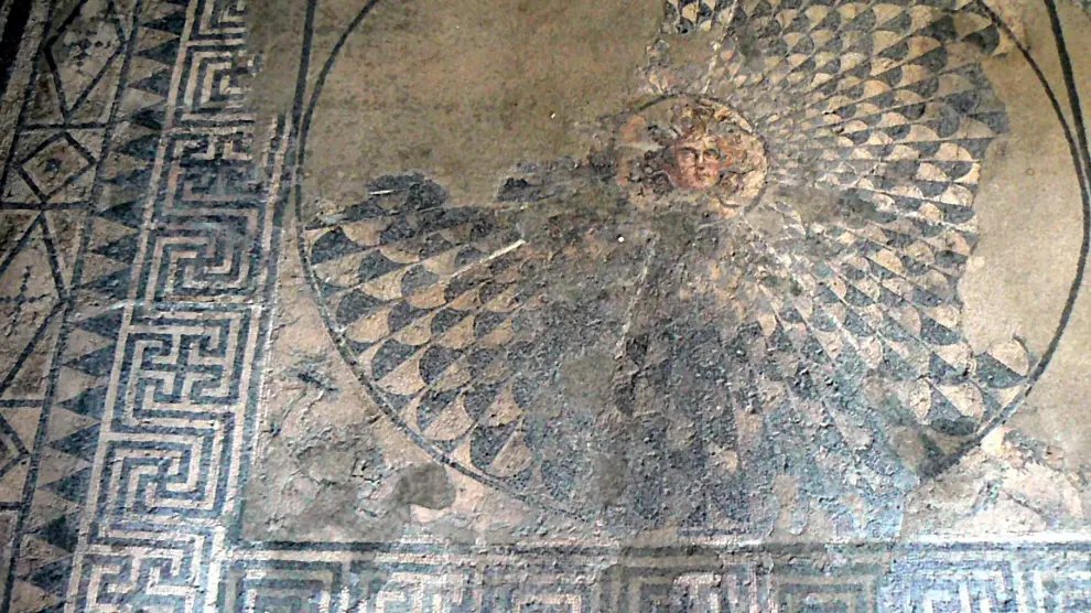Mosaico bizantino hallado en la ciudad de Devnya