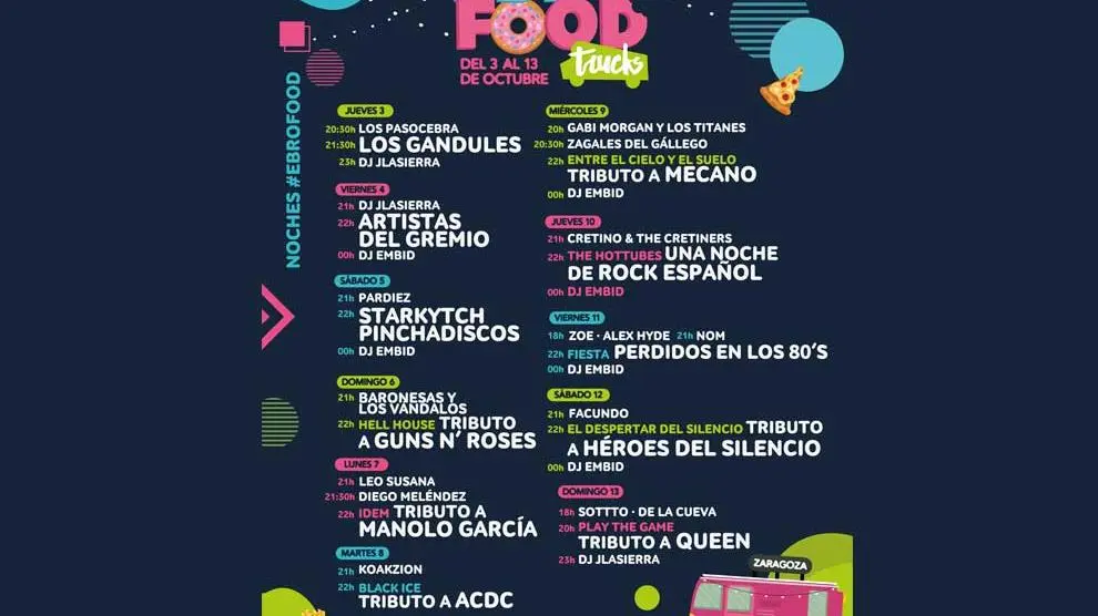 Cartel del festival Ebro Food.