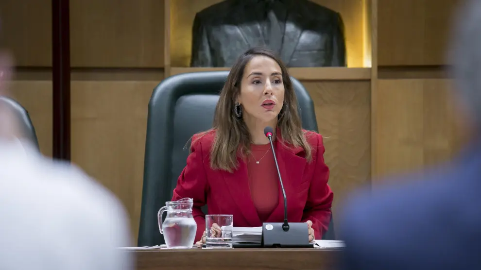 María Navarro, en la comisión de Hacienda del pasado mes de septiembre.
