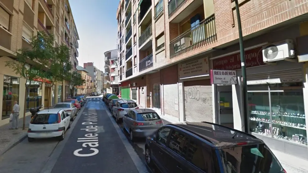 Una imagen de la calle Pablo Sarasate, donde se produjo el robo en un comercio.
