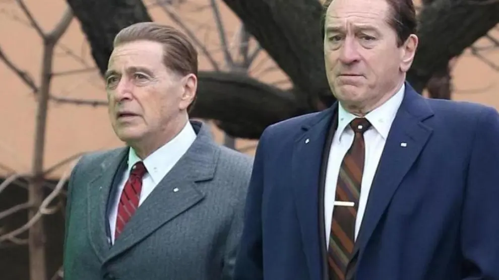 Los veteranos Al Pacino y Robert De Niro, dos reclamos para el gran público, protagonizan la cinta.