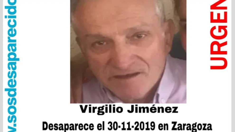 Virgilio Jiménez desapareció el sábado, 30 de noviembre, al mediodía.