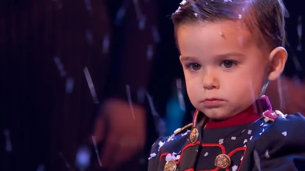 El pequeño Hugo Molina durante su actuación en la última gala de 'Got Talent'