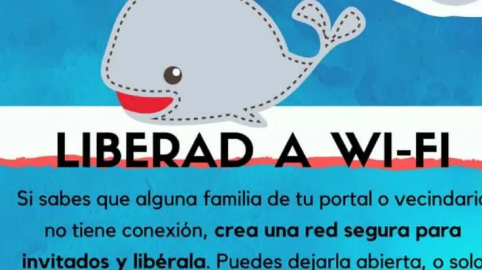 El cartel de la iniciativa 'Liberad a Wi-Fi'.