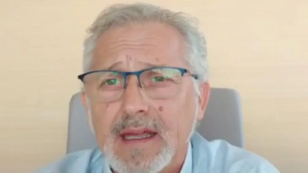El alcalde de Pastriz, José Miguel Ezquerra, en un momento del vídeo.