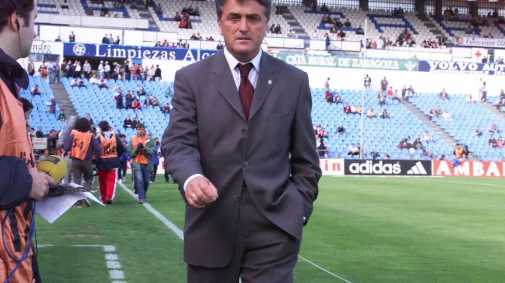 Radomir Antic, exjugador y exentrenador del Real Zaragoza.