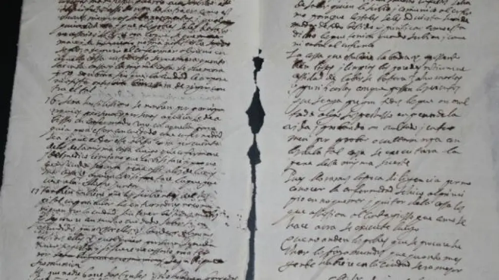 Uno de los documentos históricos de la peste de 1651 que se conservan en el Archivo Municipal de Huesca.