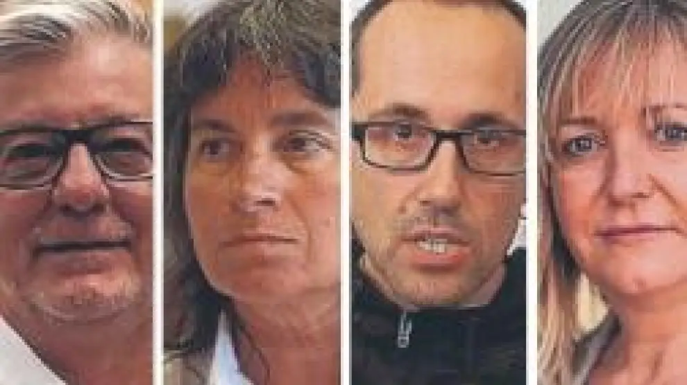 Pedro Santisteve, Luisa Broto, Alberto Cubero y María Ángeles Ortiz.