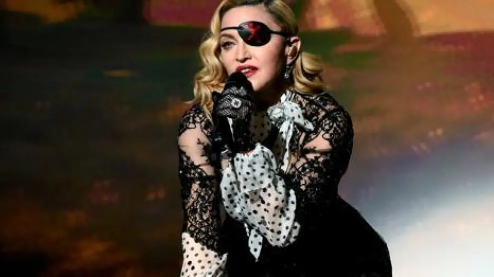 Madonna durante uno de los conciertos de su gira Madame X.