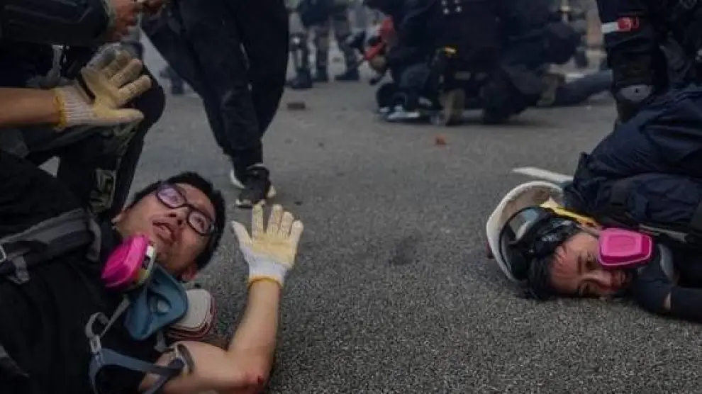 Foto de Susana Vera de los disturbios de Hong Kong en 2019 que ha sido premiada