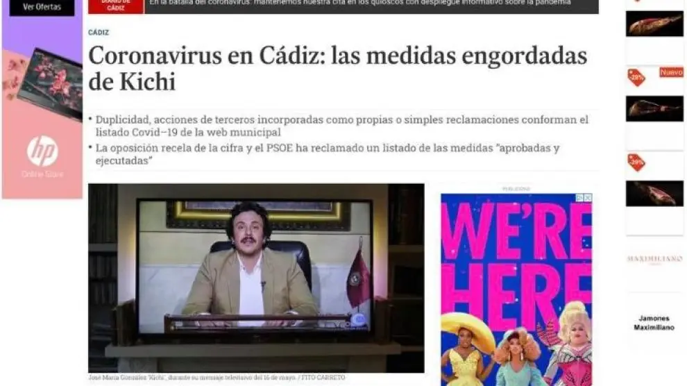Captura del 'Diario de Cádiz'.