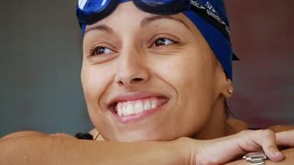 La nadadora paralímpica aragonesa Teresa Perales