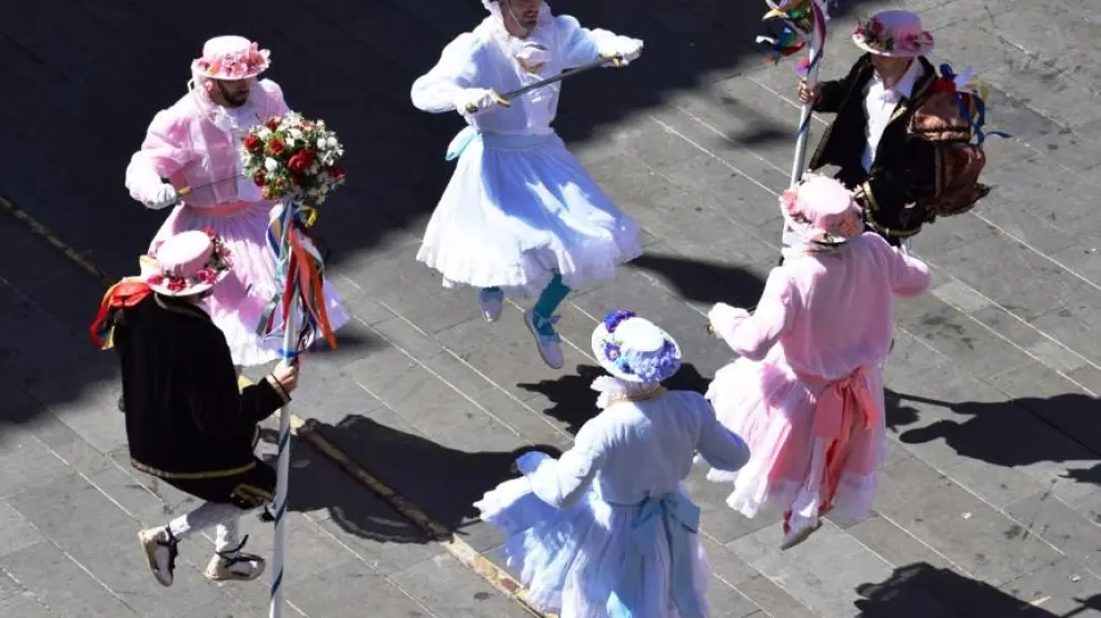 Imagen de uno de los tradicionales bailes de las fiestas de Graus.