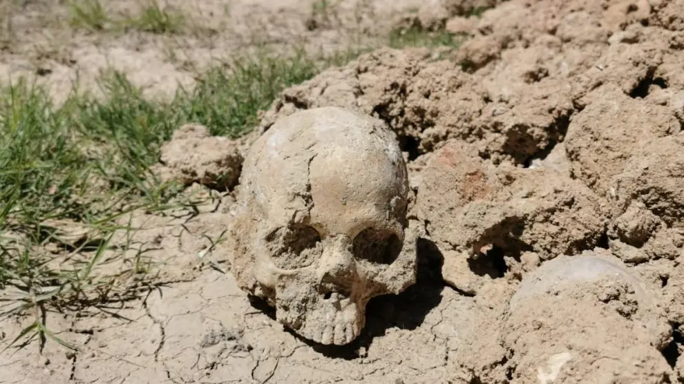 Hallados restos humanos en unas obras en Fuentes de Ebro