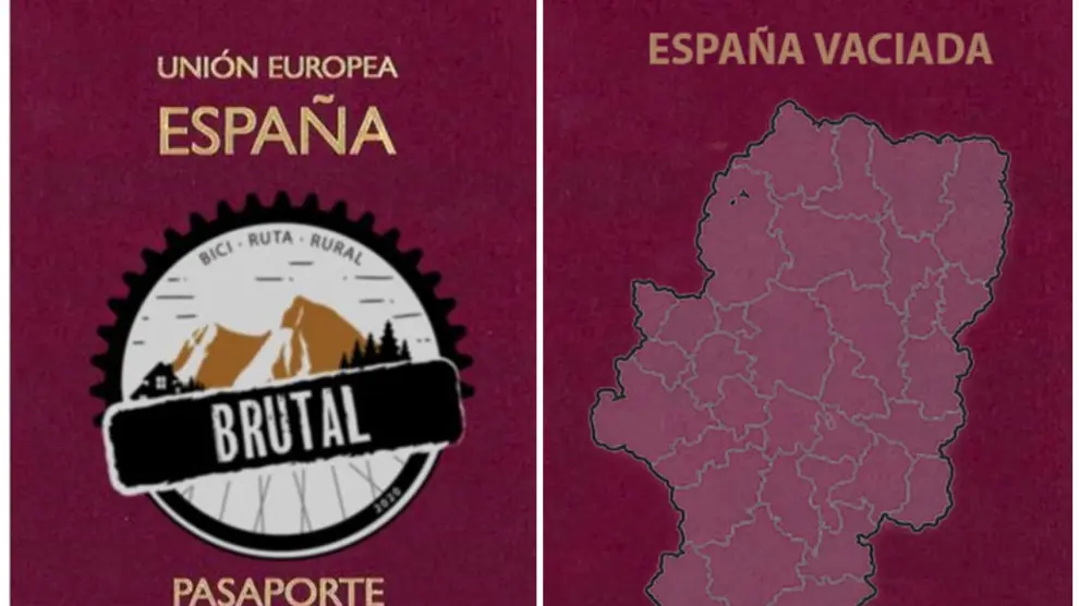 Pasaporte que llevarán los dos jóvenes emprendedores por su periplo por Huesca.