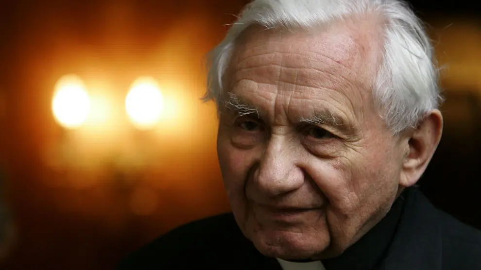 Georg Ratzinger, en una imagen de 2005, a los 81 años, en su casa de Regensburg, en Alemania.