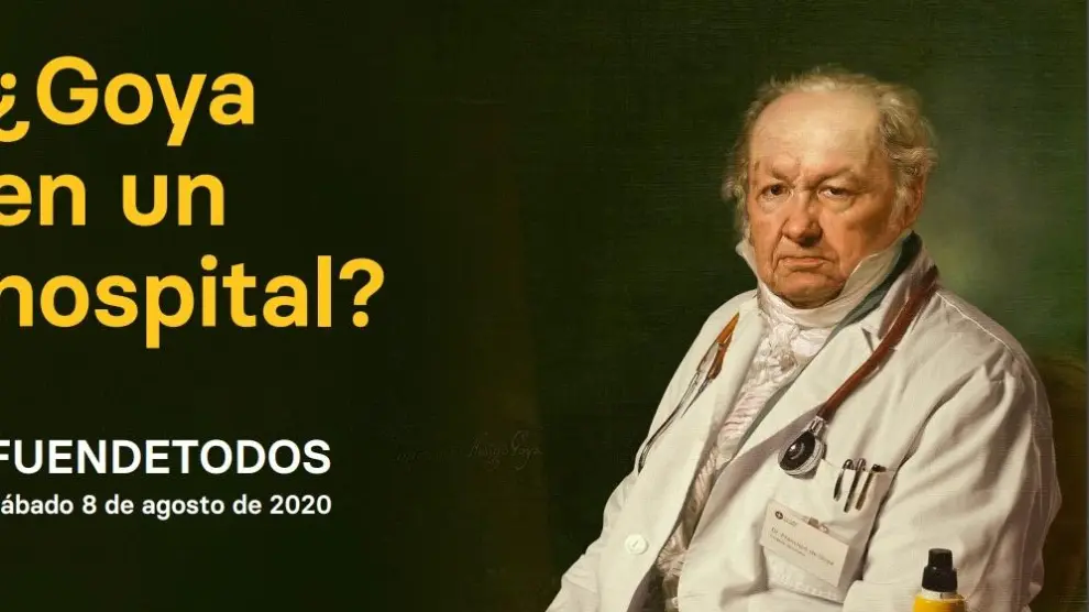 Cartel de la exposición '¿Goya en un hospital?'.
