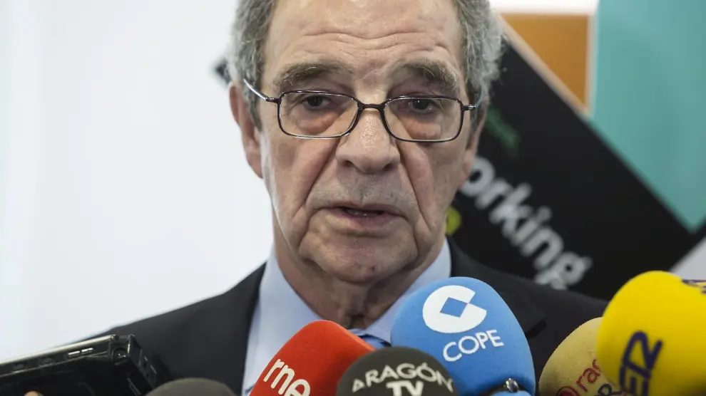 César Alierta, en una comparecencia ante los medios en 2017.