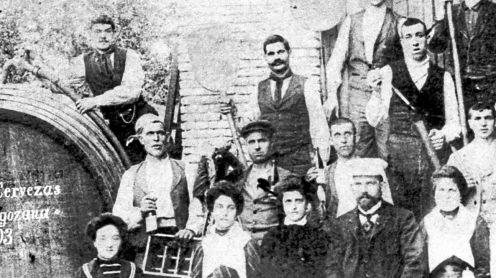 Primeros trabajadores de La Zaragozana.