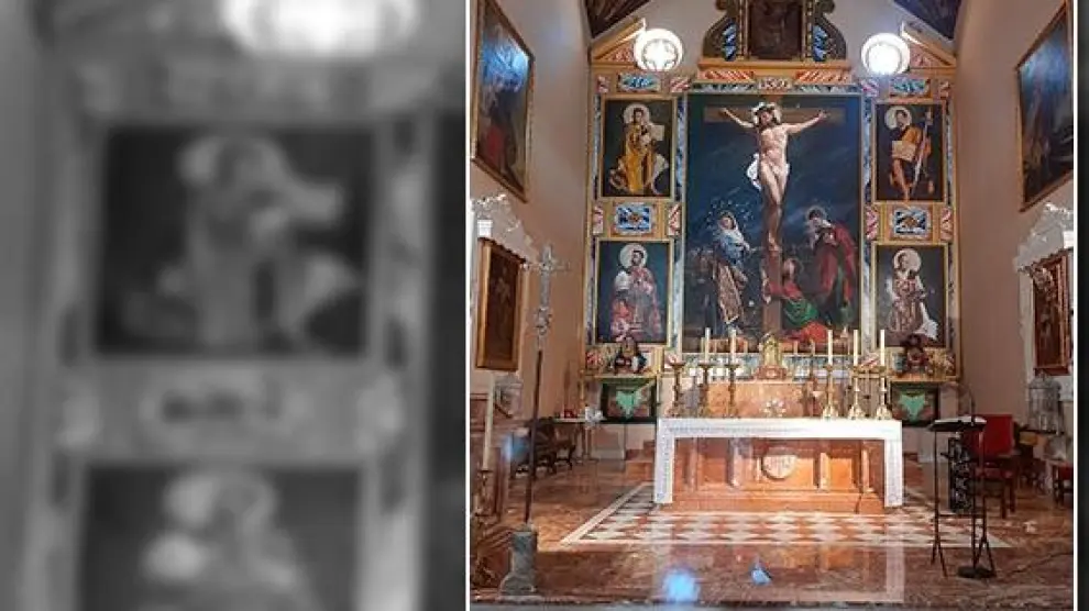 El nuevo retablo de la parroquia de San Miguel de Guadix.