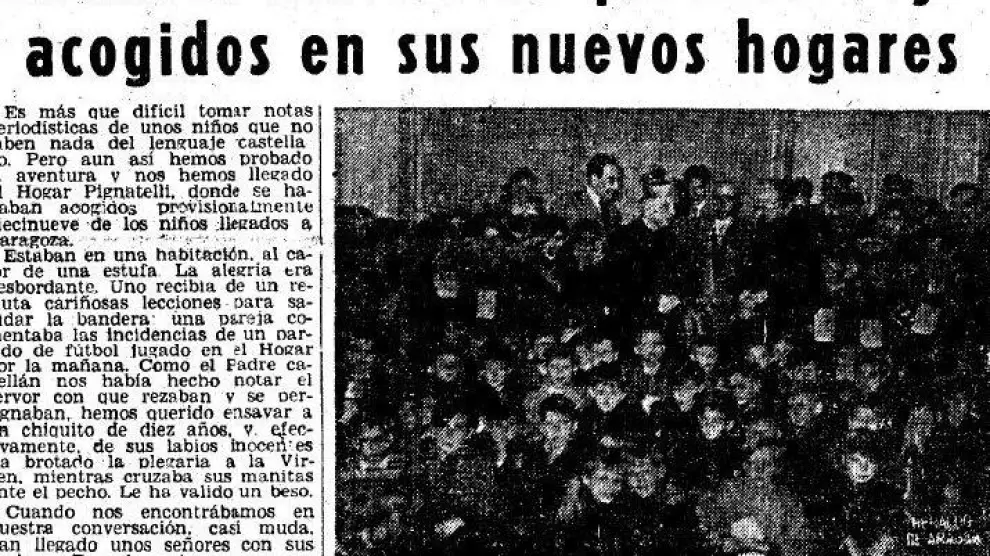 esde que los pequeños llegaron a Zaragoza hasta su partida siete meses después HERALDO realizó un continuo seguimiento de todas las actividades que desarrollaron
