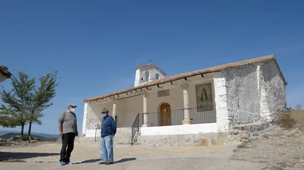 La ermita de la Virgen de Pradas, del siglo XIV, en la localidad turolense de San Agustín (Gúdar-Javalambre).