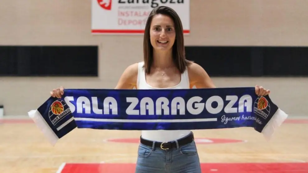 La guardameta navarra del Sala Zaragoza Ana Etayo