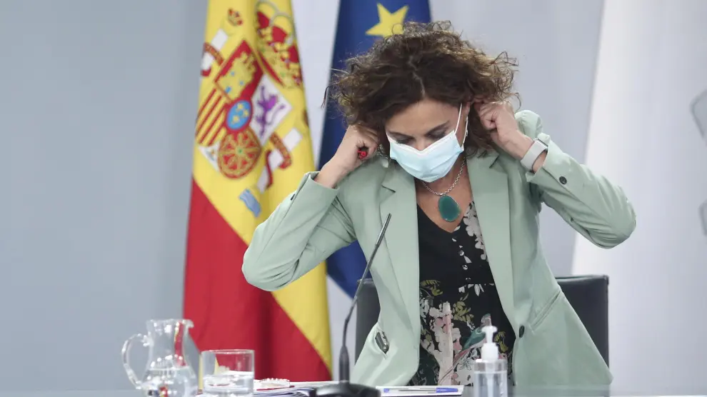 María Jesús Montero, este martes tras el Consejo de Ministros.