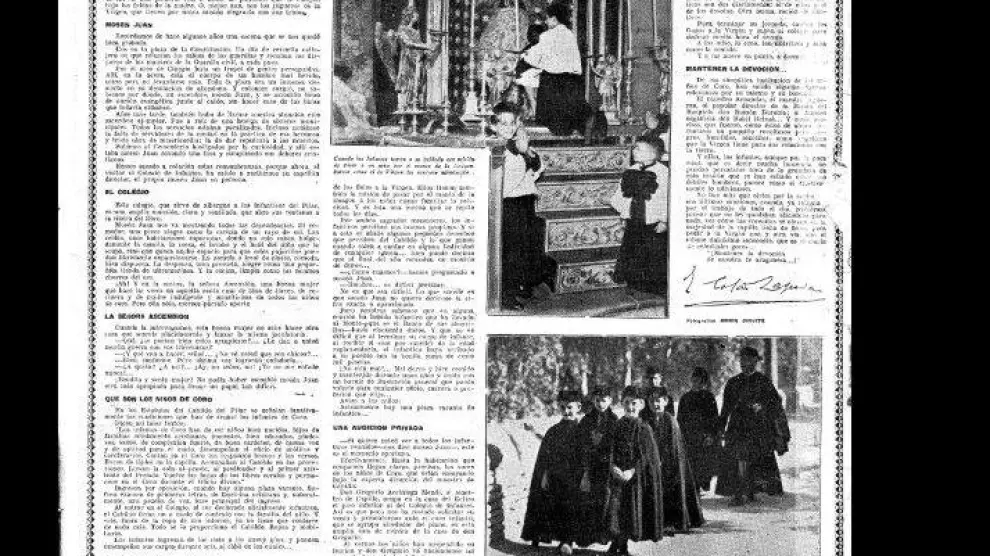 Página de HERALDO del Día del Pilar en 1929